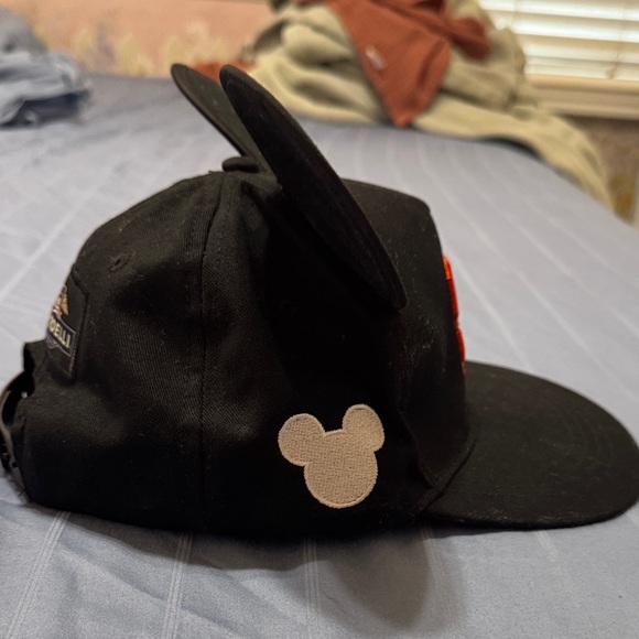 Ardell Black Cap with Gold Ghirardelli Patch and Mickey Ears - Picture 3 of 3